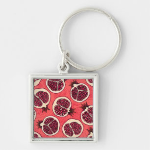 Pomegranate slices 2 key ring