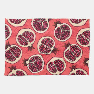 Pomegranate slices 2 tea towel