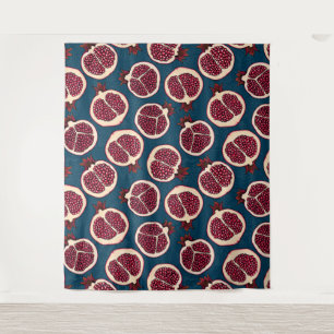 Pomegranate slices tapestry