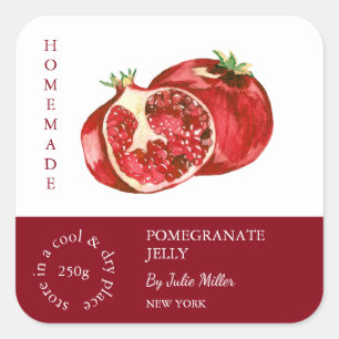 Pomegranate Small Business Label