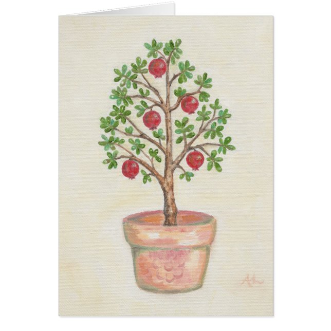 Pomegranate Tree card (Front)