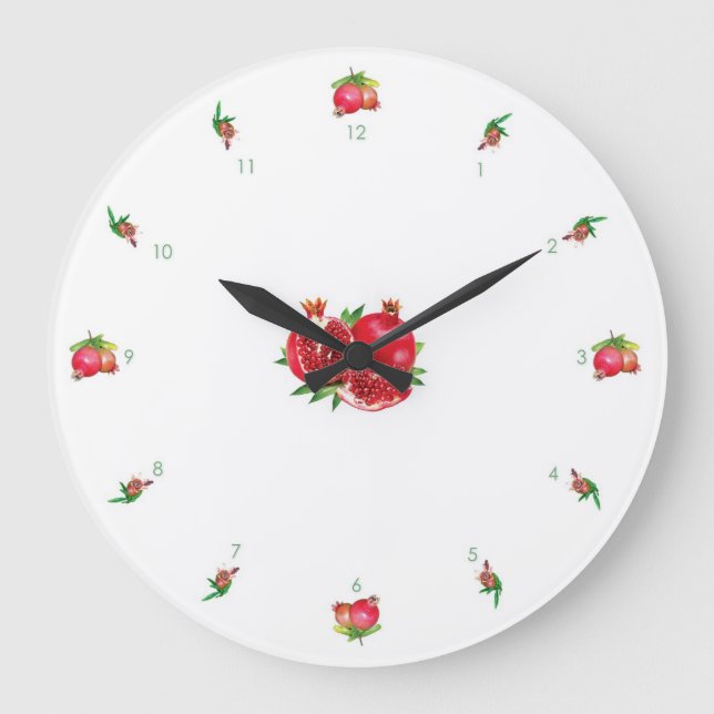 Pomegranate V1 Wall Clock (Front)