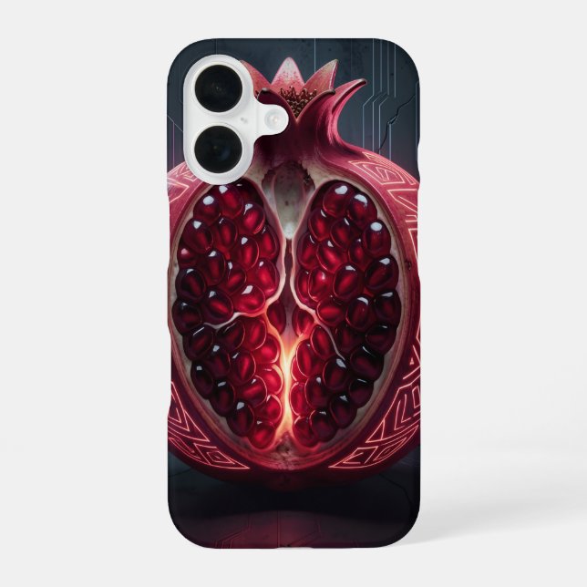 Pomegranate - Valuable Fruit for Health'11 iPhone 16 Case (Back)