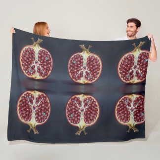 Pomegranate – Valuable Fruit for Health Fleece Blanket