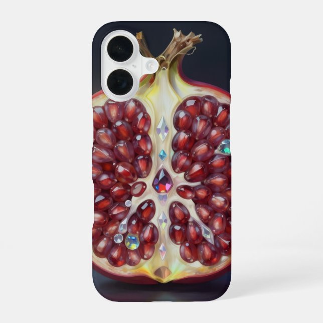Pomegranate – Valuable Fruit for Health  iPhone 16 Case (Back)