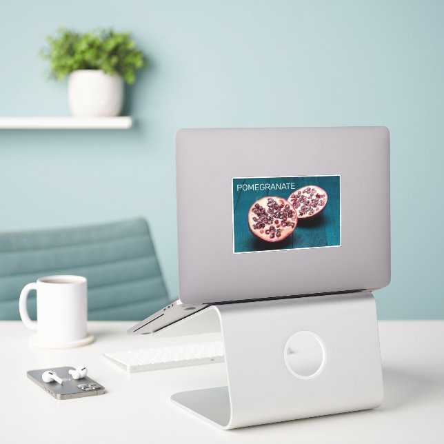 Pomegranate Vegan Fruit Gourmet Foodie Souvenir (Laptop On Desk)