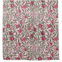 Pomegranate William Morris magenta Shower Curtain