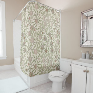 Pomegranate William Morris sepia  Shower Curtain