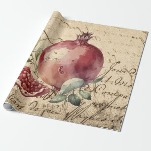 pomegranate wrapping paper