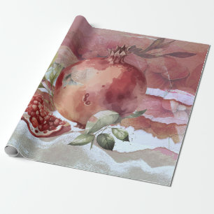 pomegranate wrapping paper