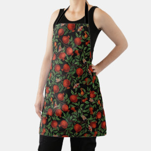 Pomegranates and Bella Moths Apron