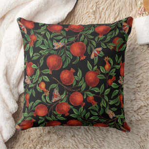 Pomegranates and Bella Moths Cushion