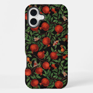 Pomegranates and Bella Moths  iPhone 16 Plus Case