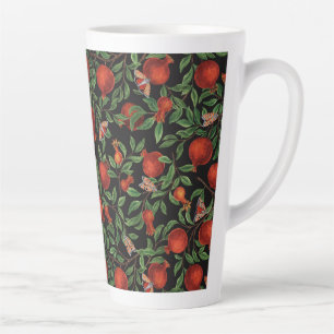 Pomegranates and Bella Moths Latte Mug