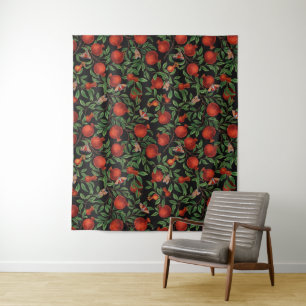 Pomegranates and Bella Moths  Tapestry