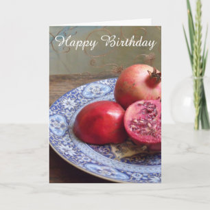 Pomegranates Birthday Card
