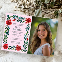 Pomegranates Custom PHOTO B'nai Bat Bar Mitzvah