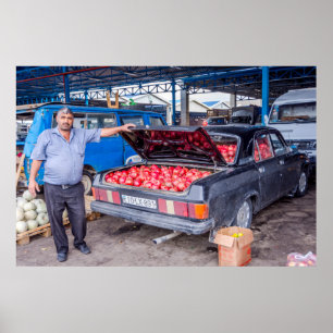 Pomegranates for sale poster