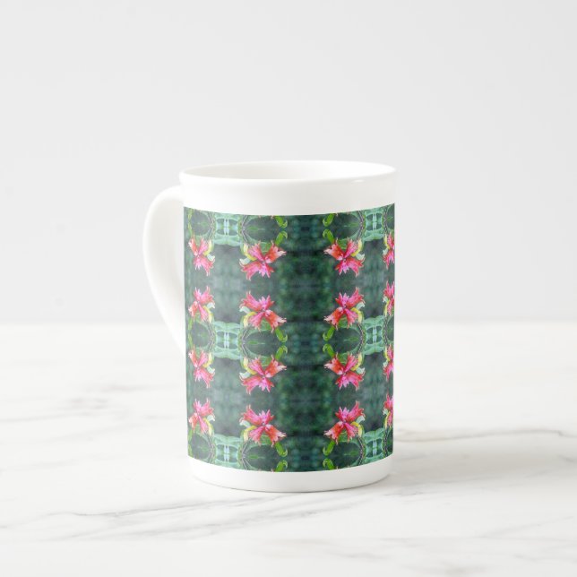 Pomegranates Growing Bone China Mug (Front Left)