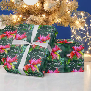 Pomegranates Growing, Closeup Wrapping Paper