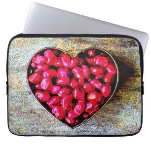 "Pomegranates Heart Fruit" Cute Photo. Buy Now Laptop Sleeve