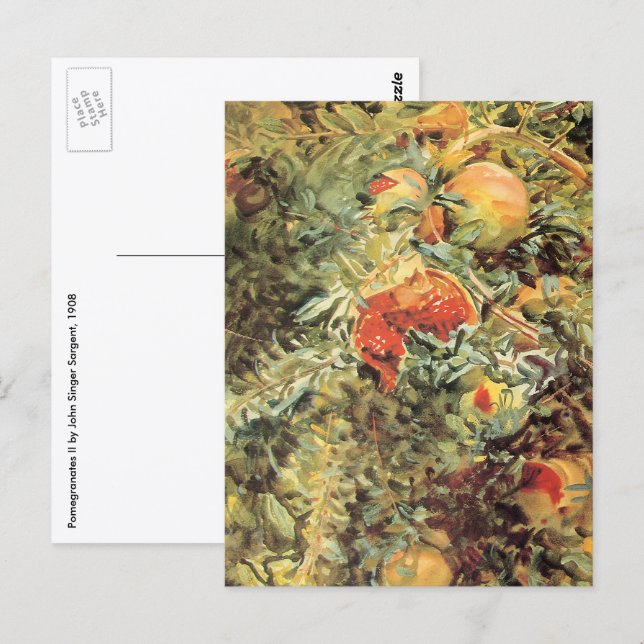 Pomegranates II by John Singer Sargent Postcard (Front/Back)
