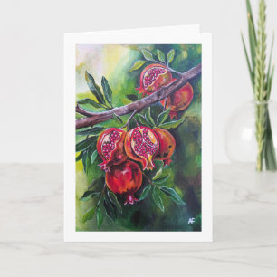 Pomegranates of the Autumn Harvest by Alfred Fox Card