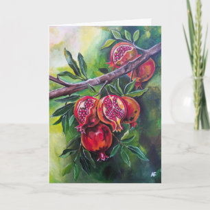 Pomegranates of the Autumn Harvest by Alfred Fox Card