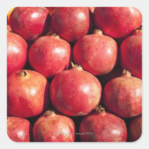 Pomegranates on display at the Carmel Market Square Sticker