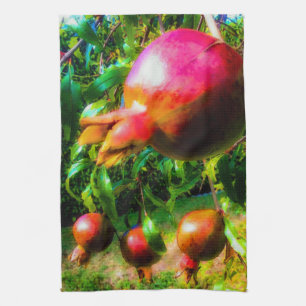 Pomegranates on the Tree Tea Towel
