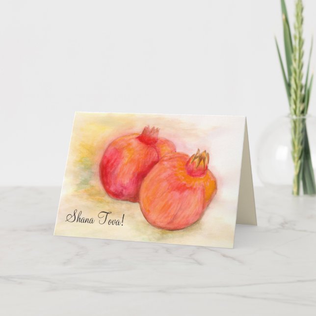 Pomegranates - Rosh Hashana Greeting Card (Front)