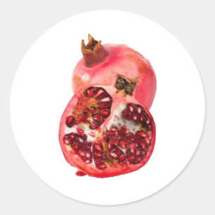 Pomegranite Classic Round Sticker