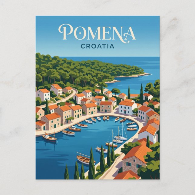 Pomena Croatia Postcard (Front)