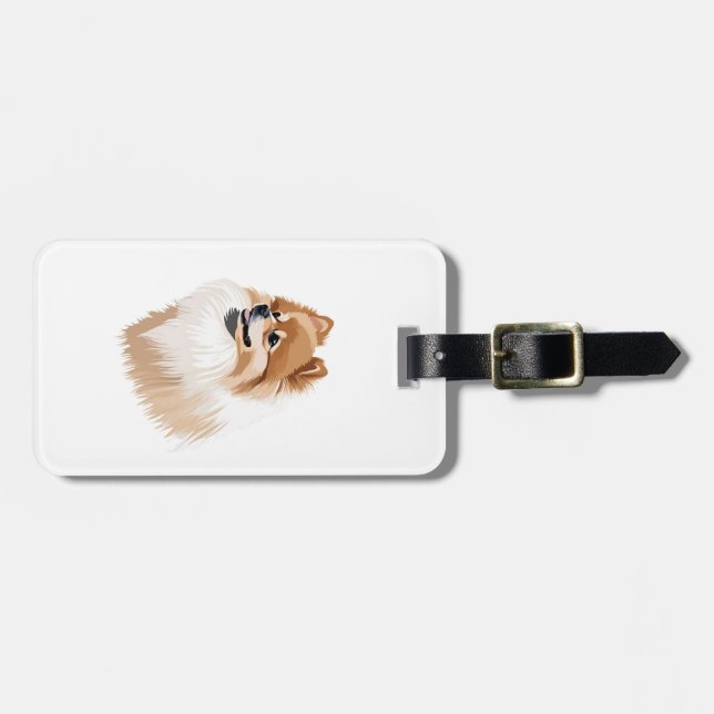 Pomerania Suitcase Label Luggage Tag (Front Horizontal)