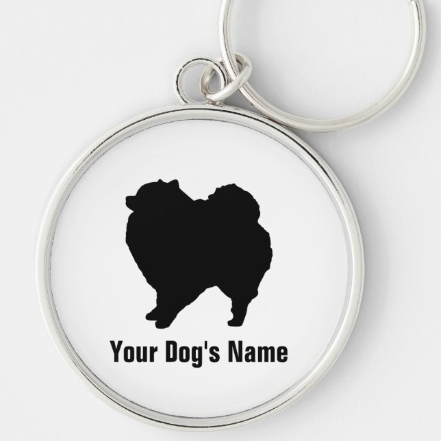 Pomeranian ポメラニアン key ring (Front)