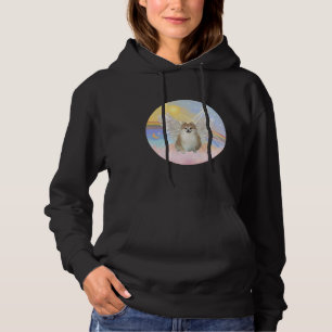 Pomeranian Angel In Heavens Clouds Hoodie