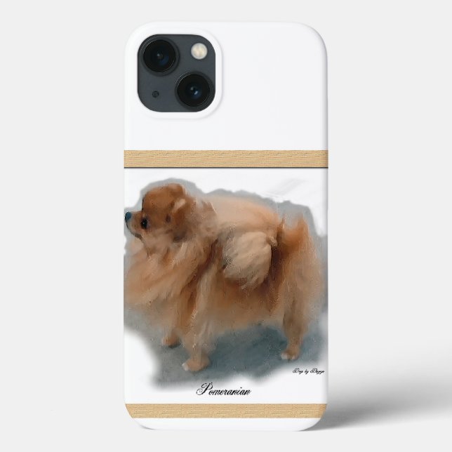 Pomeranian Art Gifts Case-Mate iPhone Case (Back)