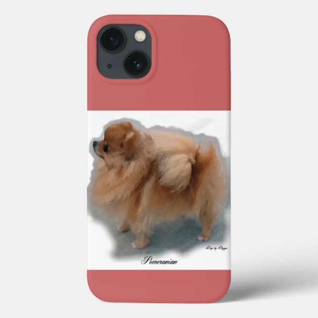 Pomeranian Art Gifts Case-Mate iPhone Case (Back)