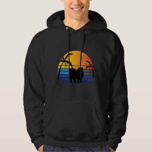 Pomeranian Art Retro For Puppy Dog Owners Pet Love Hoodie
