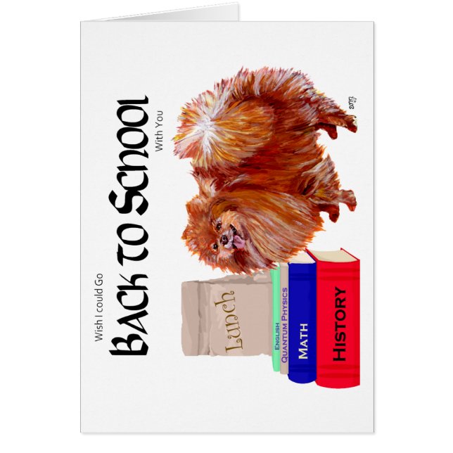Pomeranian Back to School (Front)