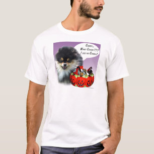 Pomeranian (blktan) Halloween Candy T-Shirt