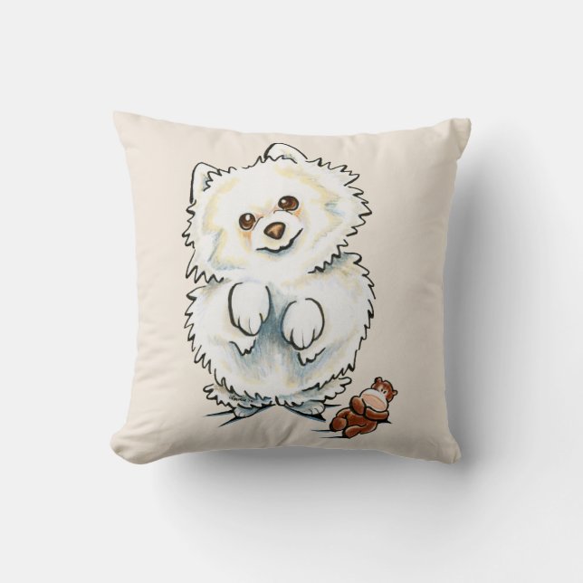 Pomeranian Boo Boo Cushion (Front)