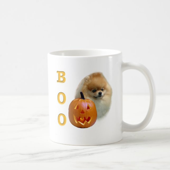 Pomeranian Boo Coffee Mug (Right)