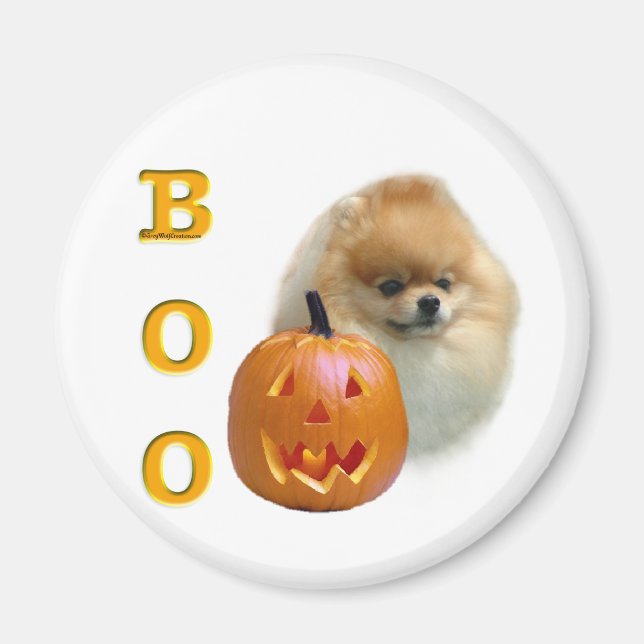 Pomeranian Boo Magnet (Front)