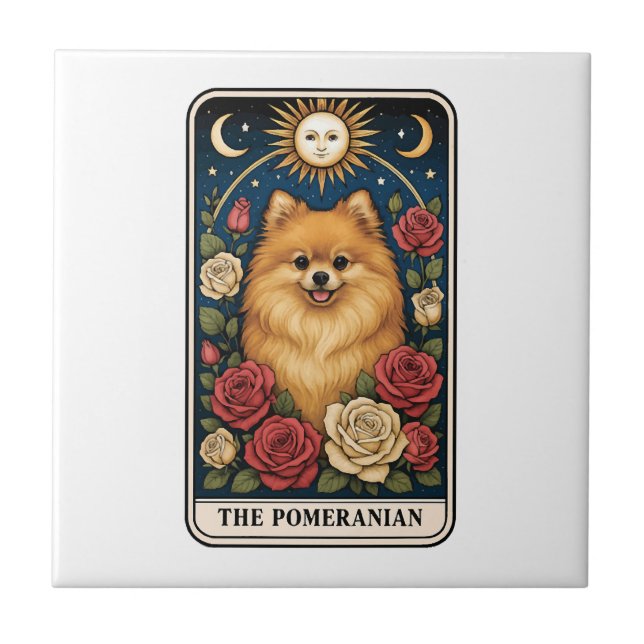 Pomeranian Ceramic Tile (Front)