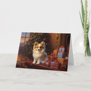 Pomeranian Christmas Card 2
