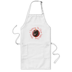 Pomeranian Christmas Long Apron