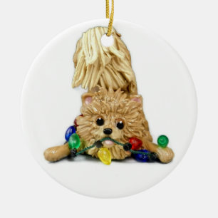 Pomeranian Christmas Ornament