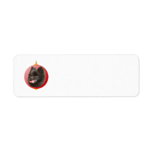 Pomeranian Christmas Return Address Label