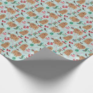 Pomeranian Christmas wrapping paper